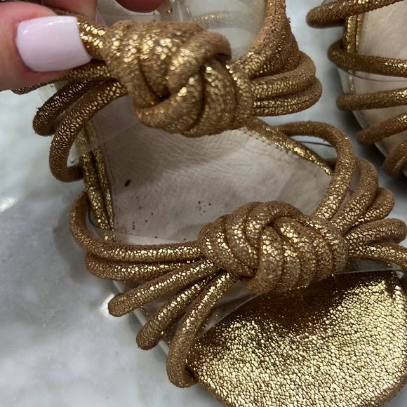 Cecelia New York Chunky Gold Sandal Mules - Picture 5 of 15